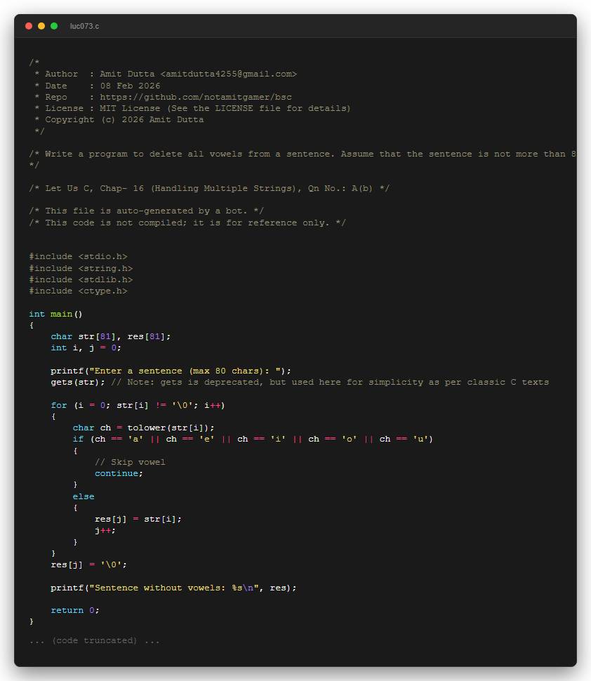Write a program to delete all vowels from a sentence. Assume that the sentence is not more than 80 characters long.